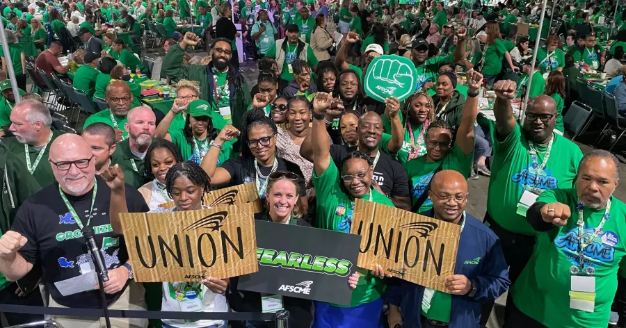 Members of the AFSCME Maryland delegation at the AFSCME IU Convention in Los Angeles